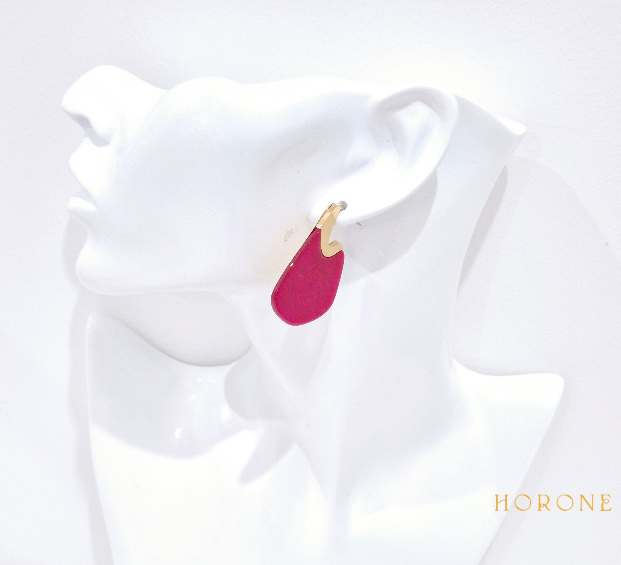 Boucles d'oreilles "Nora" • Acier inoxydable doré
