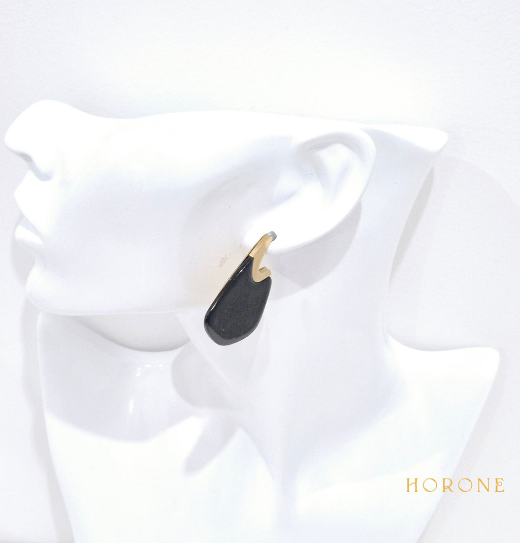 Boucles d'oreilles "Nora" • Acier inoxydable doré