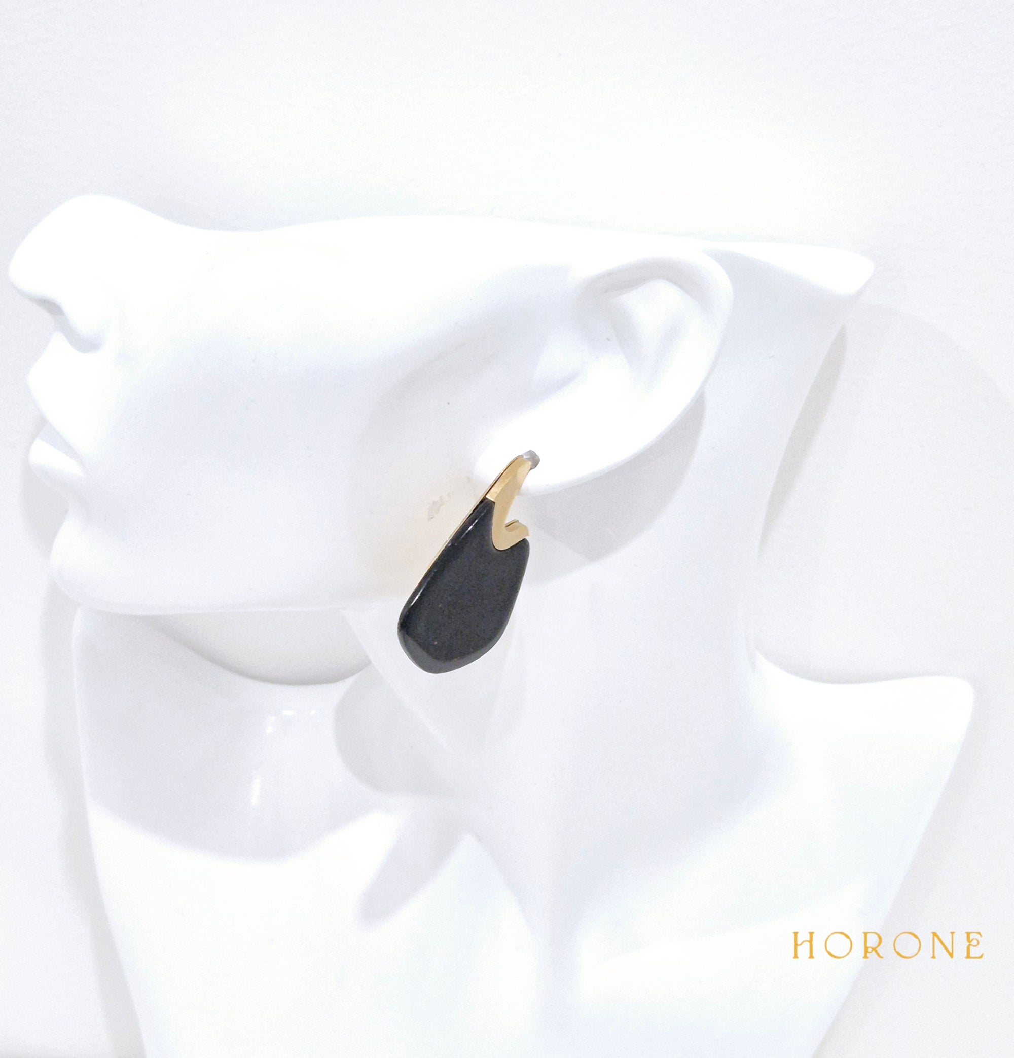Boucles d'oreilles "Nora" • Acier inoxydable doré