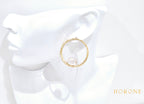Boucles d'oreilles "Tjilel" • Acier inoxydable doré