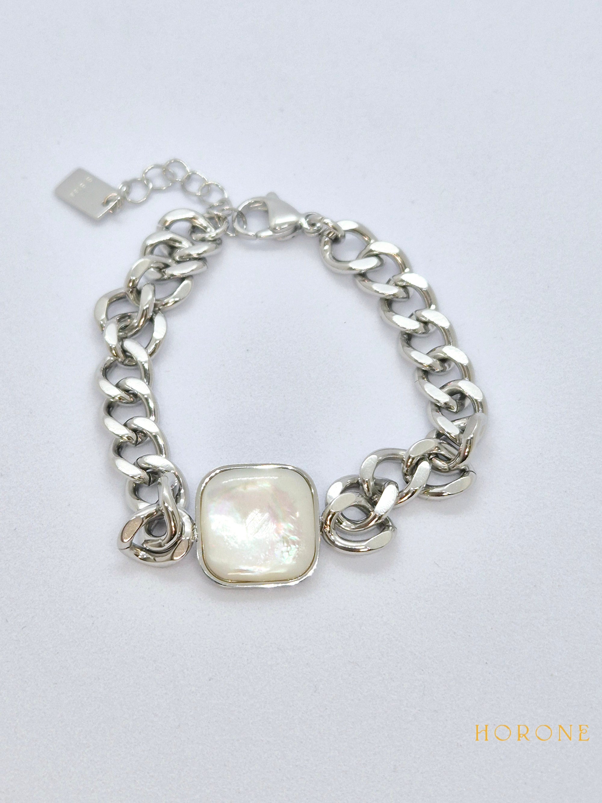 Bracelet "Bahiya" • Acier inoxydable argenté