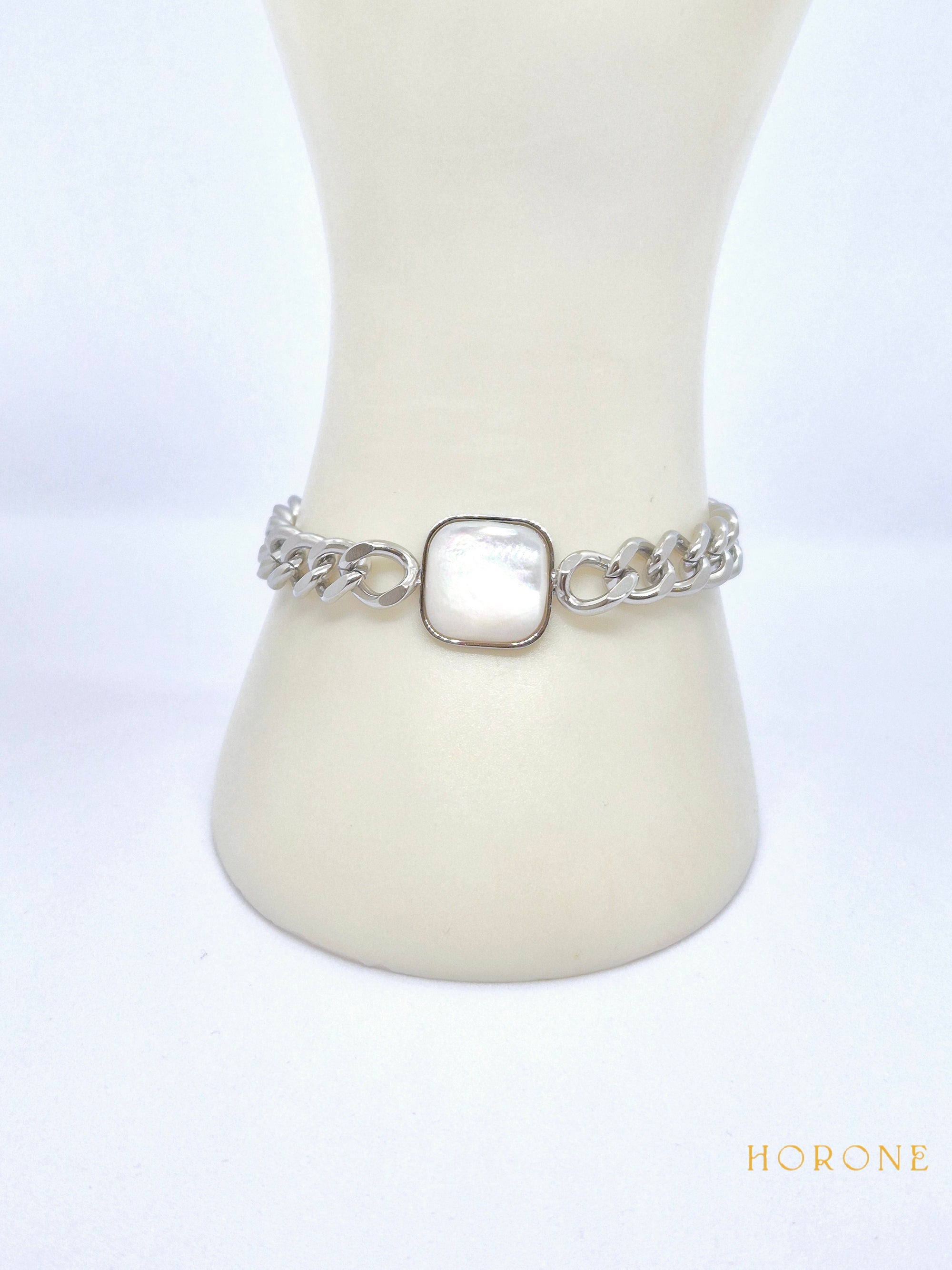 Bracelet "Bahiya" • Acier inoxydable argenté