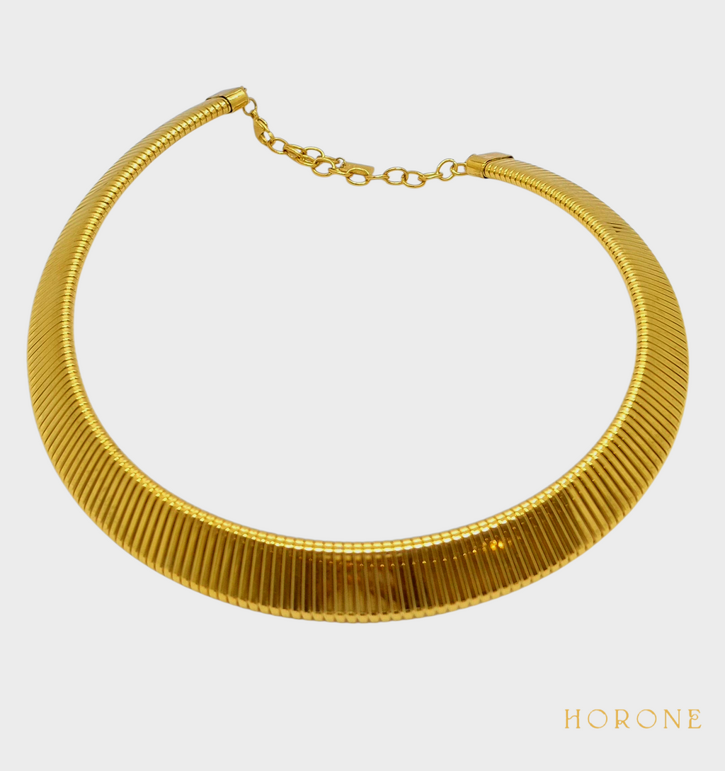 Collier "Ayaba" • Acier inoxydable doré/argenté