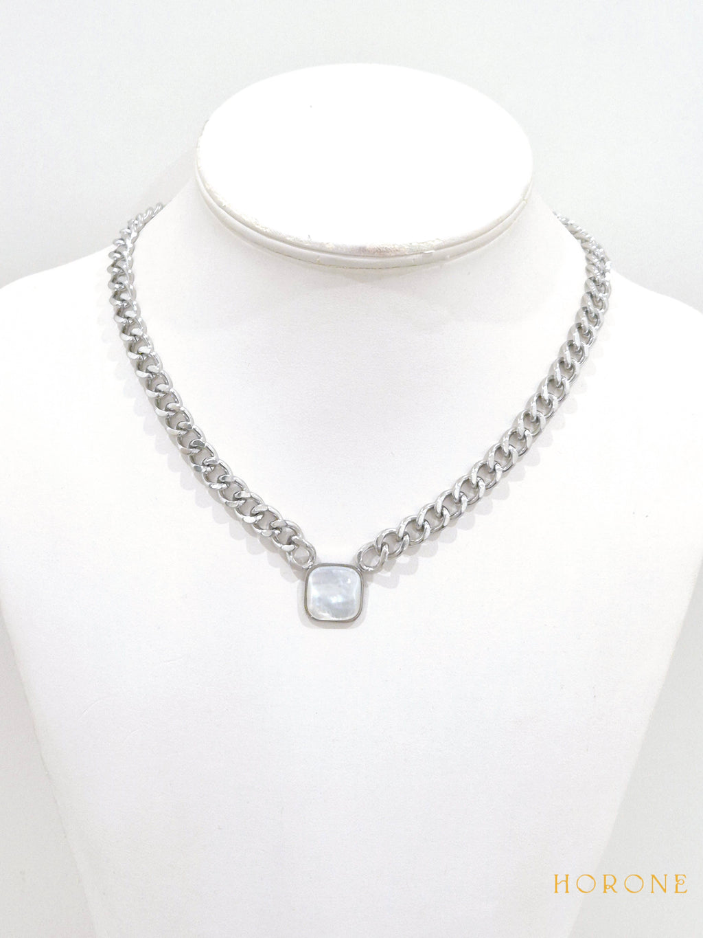 Collier "Bahiya" • Acier inoxydable argenté