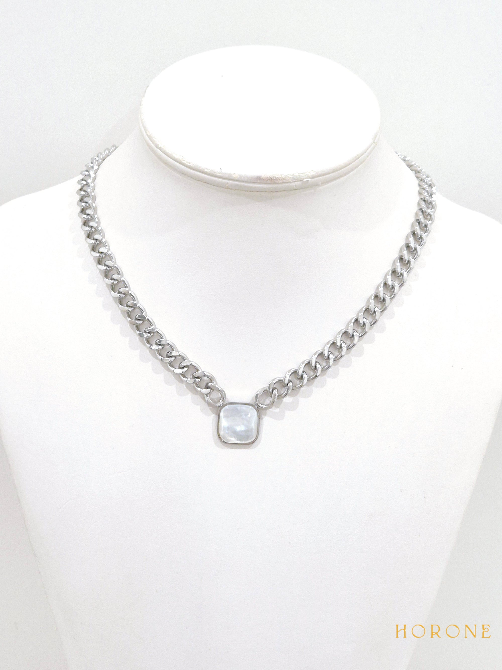 Collier "Bahiya" • Acier inoxydable argenté