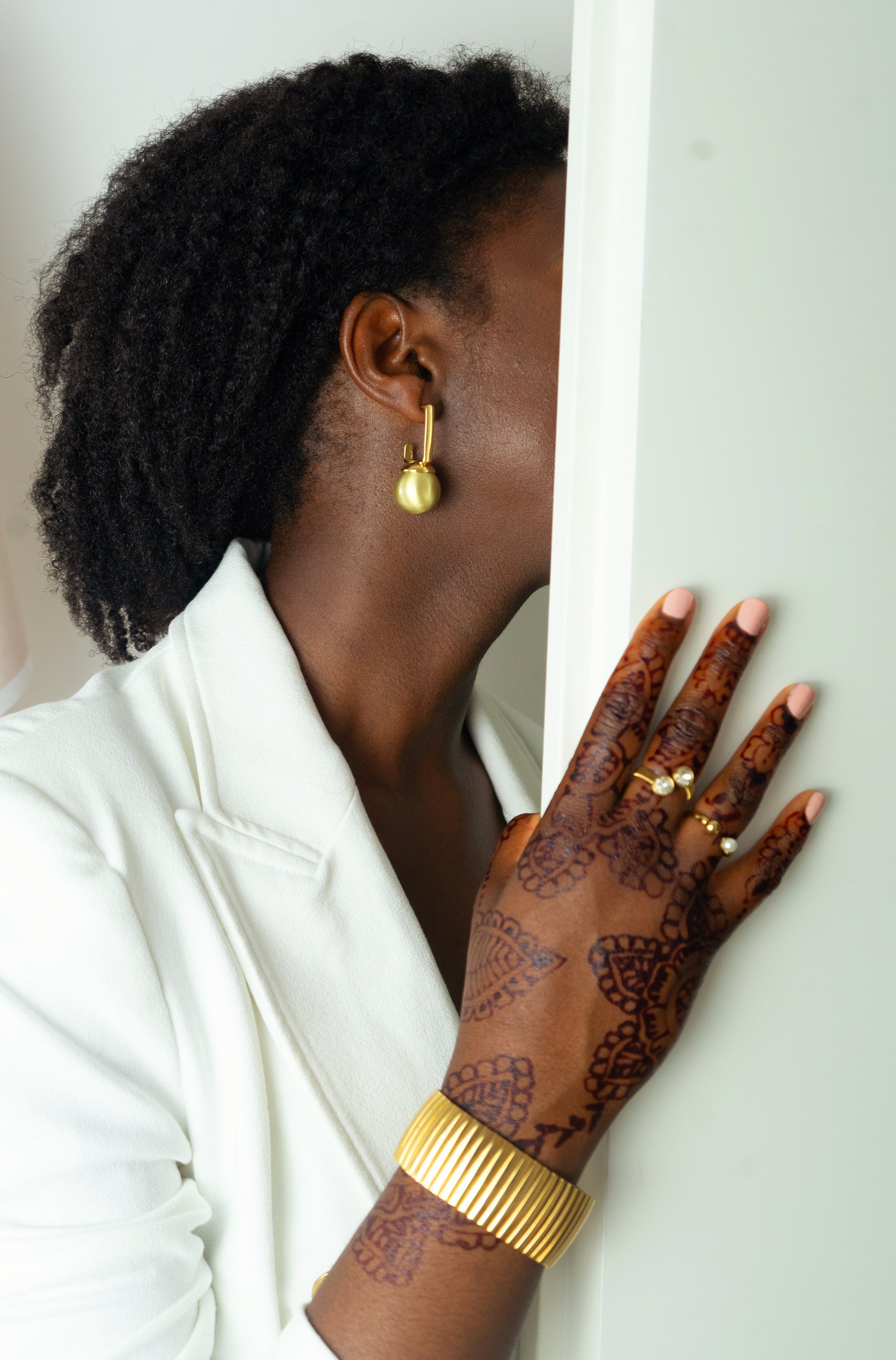 Bague "Ayaba" • Acier inoxydable doré