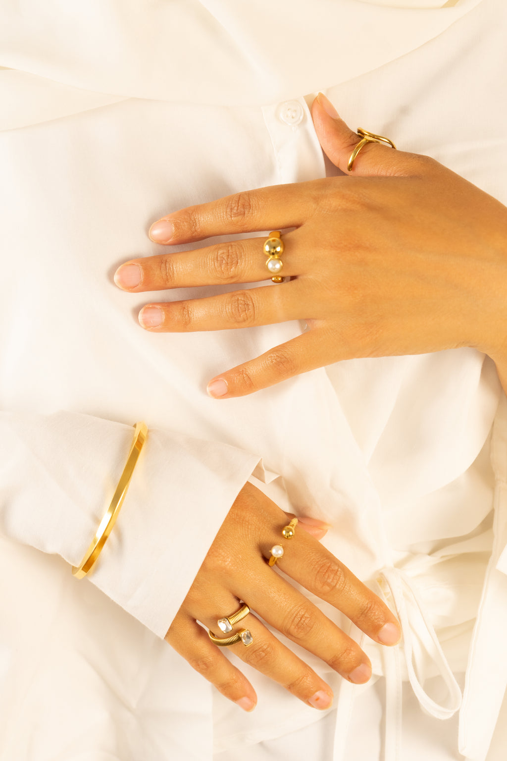 Bague "Aïssata" • Acier inoxydable doré