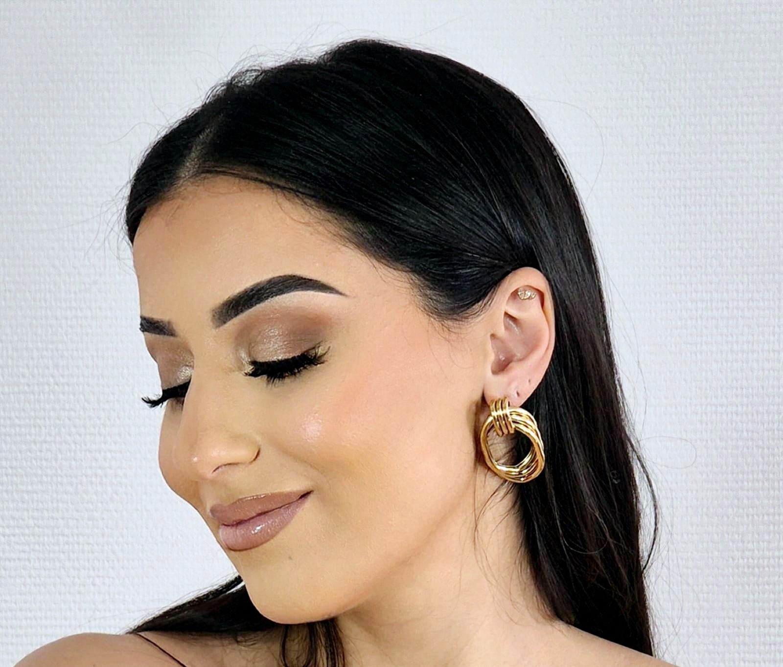 Boucles d'oreilles "Ayaba" • Acier inoxydable doré/argenté