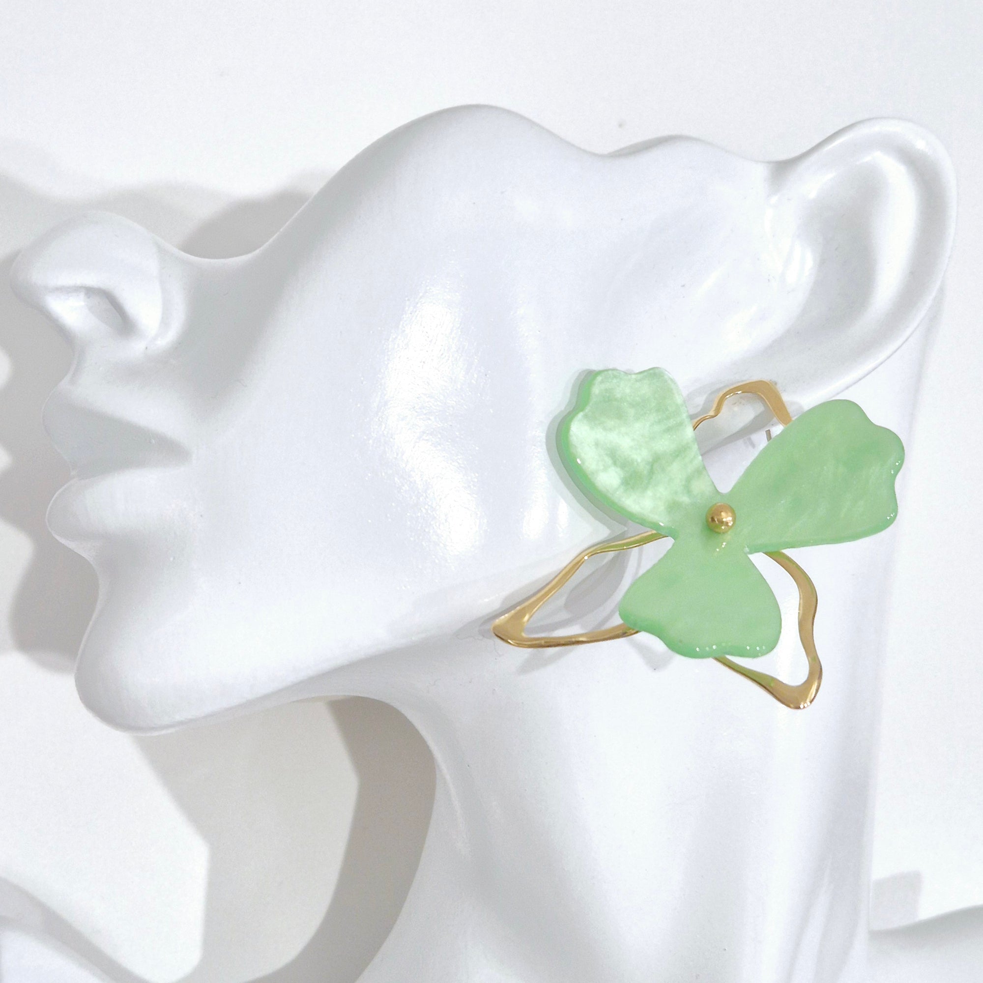 Boucles d'oreilles "Marwa" • Acier inoxydable doré