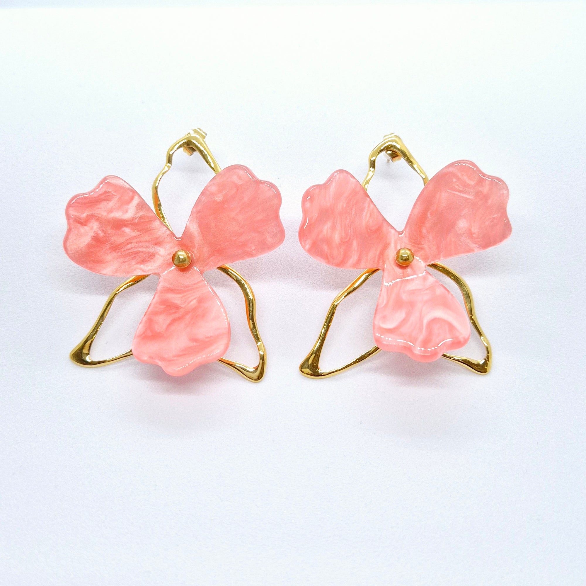 Boucles d'oreilles "Marwa" • Acier inoxydable doré