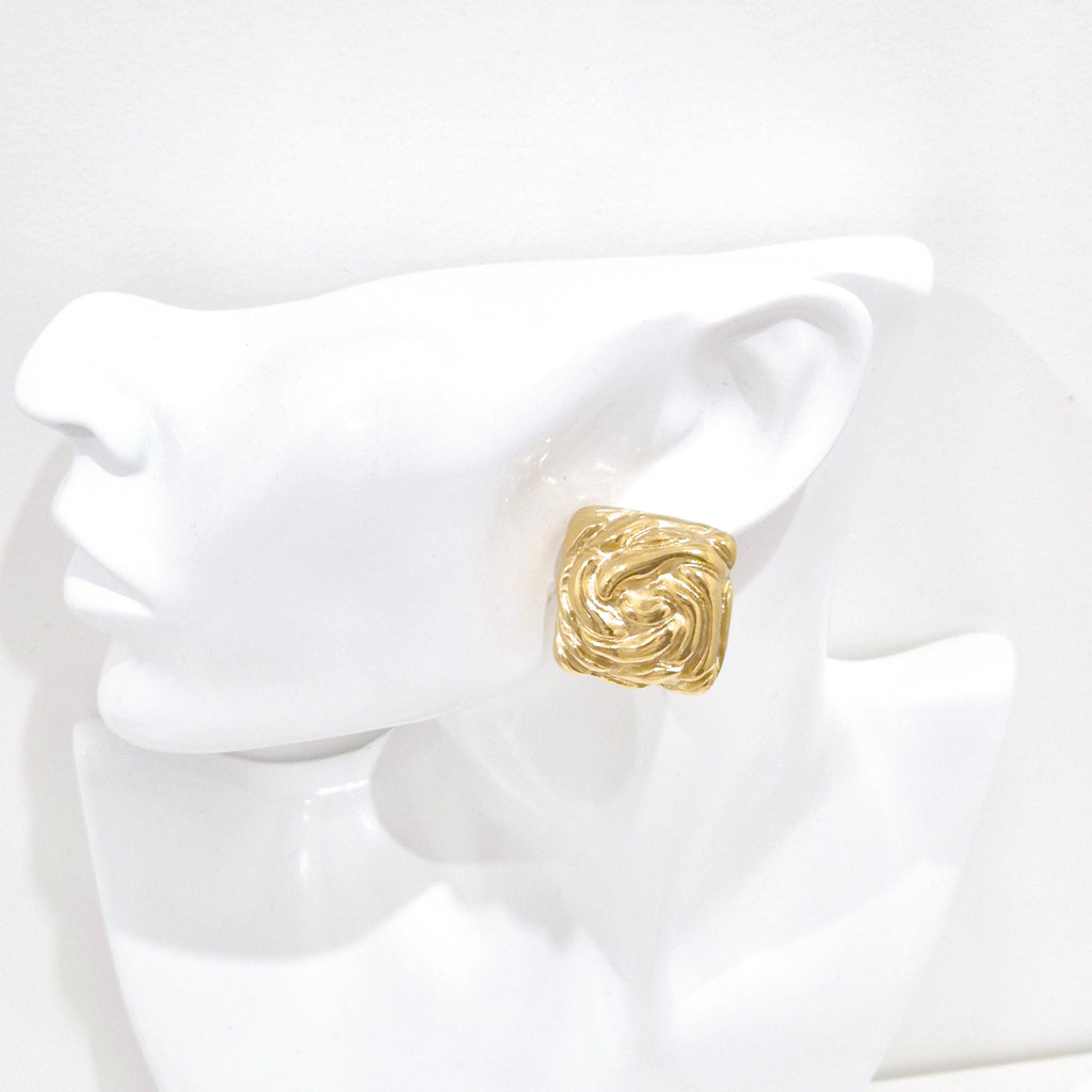 Boucles d'oreilles "Sania" • Acier inoxydable doré