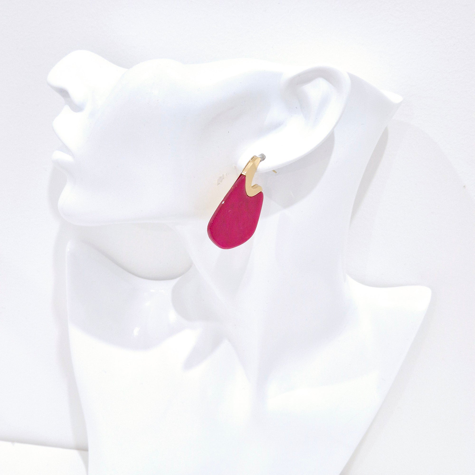 Boucles d'oreilles "Nora" • Acier inoxydable doré