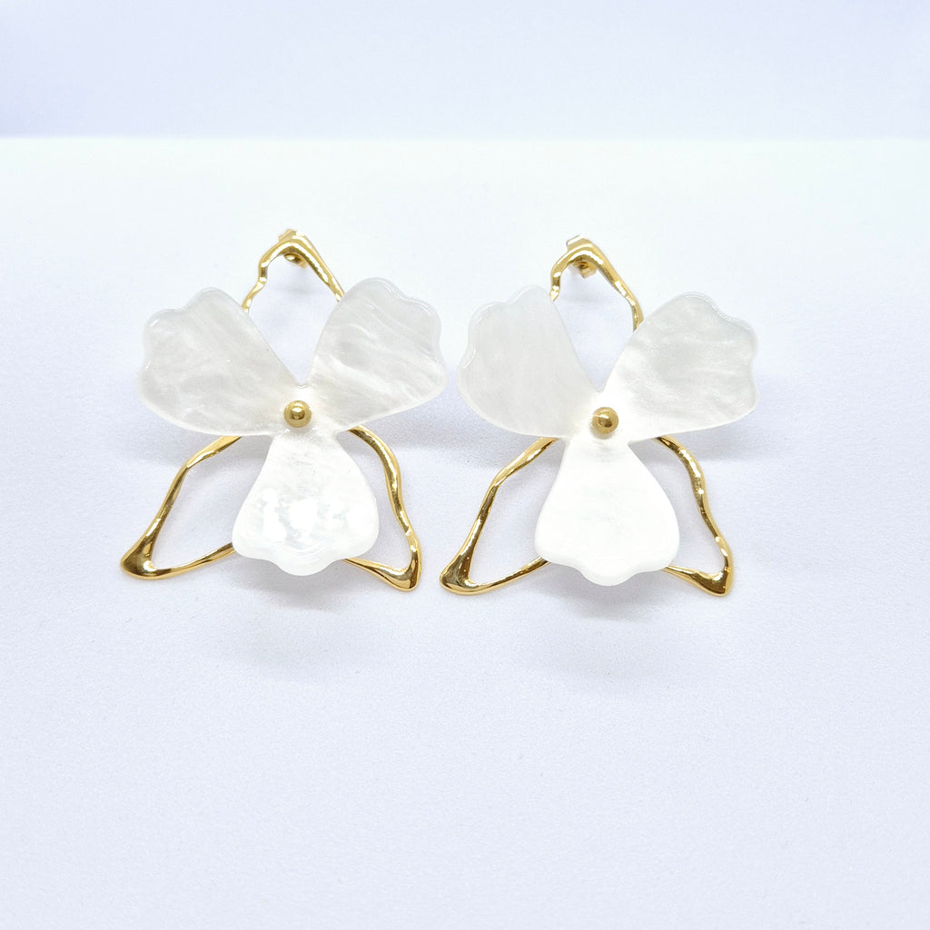 Boucles d'oreilles "Marwa" • Acier inoxydable doré
