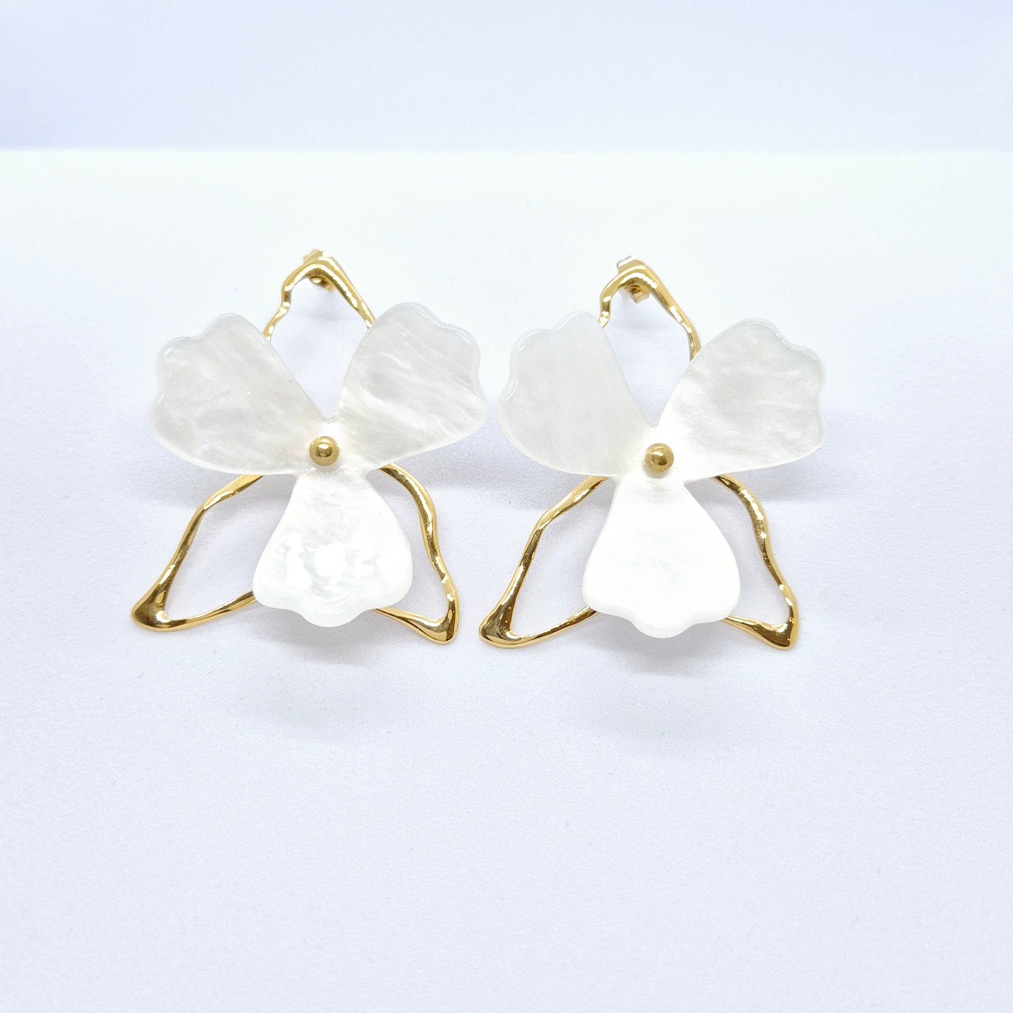 Boucles d'oreilles "Marwa" • Acier inoxydable doré