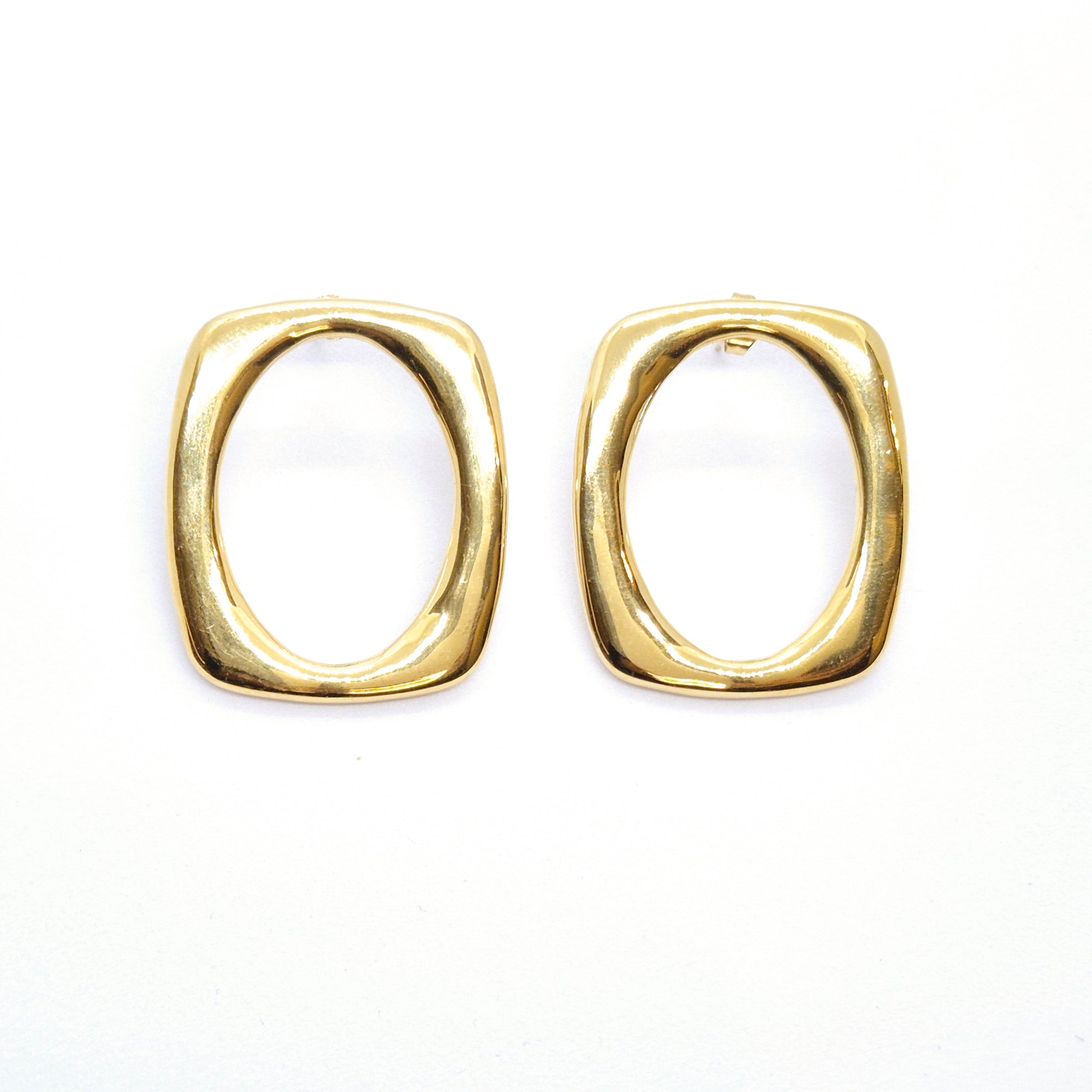 Boucles d'oreilles "Rani" • Acier inoxydable doré