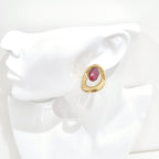 Boucles d'oreilles "Sandra" • Acier inoxydable doré