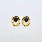 Boucles d'oreilles "Sandra" • Acier inoxydable doré